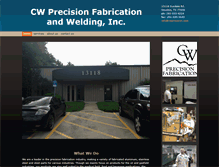 Tablet Screenshot of cwprecision.com